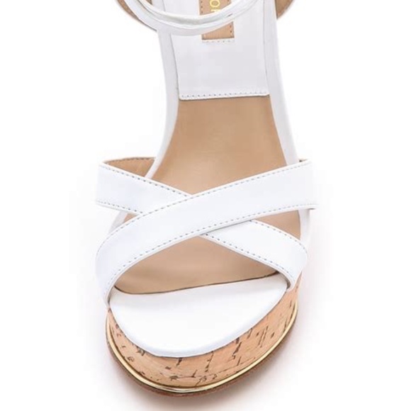 Michael Kors Leather Wedge Platform Sandal 39/US9 - Picture 4 of 8